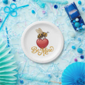 Cute Be Mine Honeycomb  Papieren Bordje (Feest)