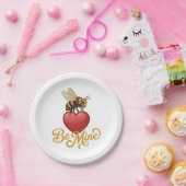 Cute Be Mine Honeycomb  Papieren Bordje (Feest)