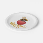 Cute Be Mine Honeycomb  Papieren Bordje (Gekanteld)