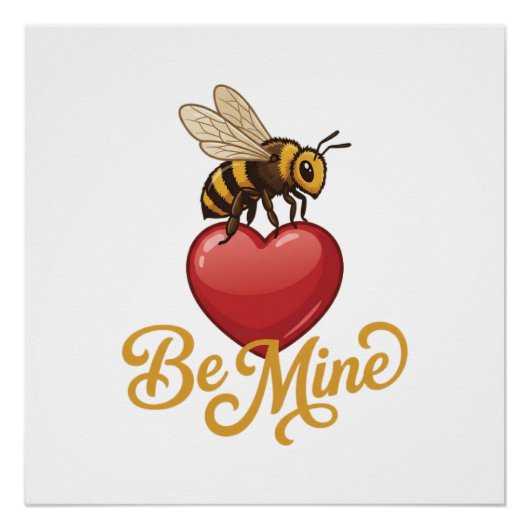 Cute Be Mine Honeycomb Perfect Poster (Voorkant)