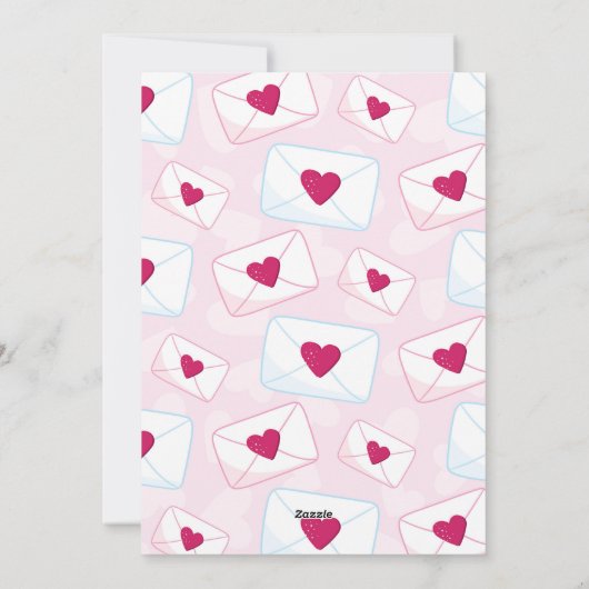 Cute be My Valentijn Llama Feestdagenkaart (Achterkant)