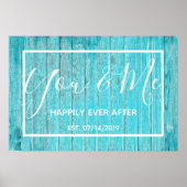 Cute Beach BeachyYou & Me Housewarming Poster (Voorkant)