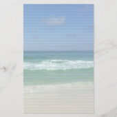 Cute Beach House Fotografie Blue Lined Briefpapier (Voorkant)