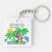 CUTE BEACH HOUSE Versie 2 Zie Achterste Sleutelhan Sleutelhanger (Achterkant)