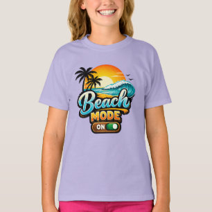 Cute Beach Mode Zomer Vakantie Meisjes T-Shirt