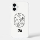 cute beach phone case  (Achterkant)