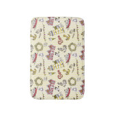 Cute Beach Scene Pattern Badmat (Voorkant Verticaal)