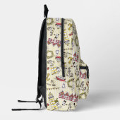 Cute Beach Scene Pattern Bedrukte Rugzak (Links)