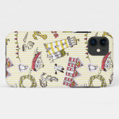 Cute Beach Scene Pattern Case-Mate iPhone Case (Achterkant (horizontaal))