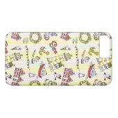 Cute Beach Scene Pattern Case-Mate iPhone Case (Achterkant (Horizontaal))