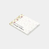 Cute Beach Scene Pattern | Jouw namen toevoegen Post-it® Notes (Schuin)