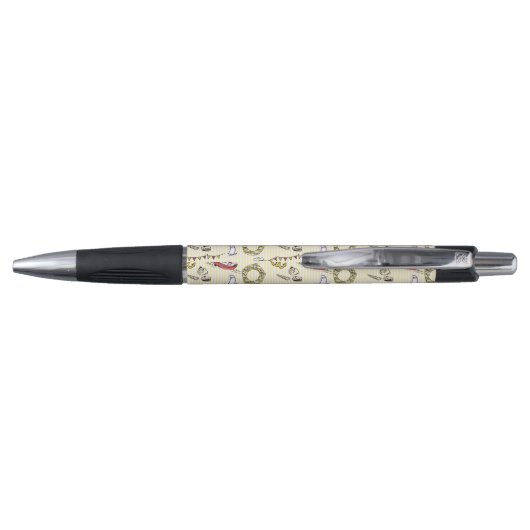 Cute Beach Scene Pattern Pen (Achterkant)
