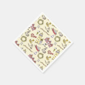 Cute Beach Scene Pattern Servet (Hoek)