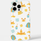 Cute Beach Umbrella & Sandcastle Case-Mate iPhone Case (Achterkant)