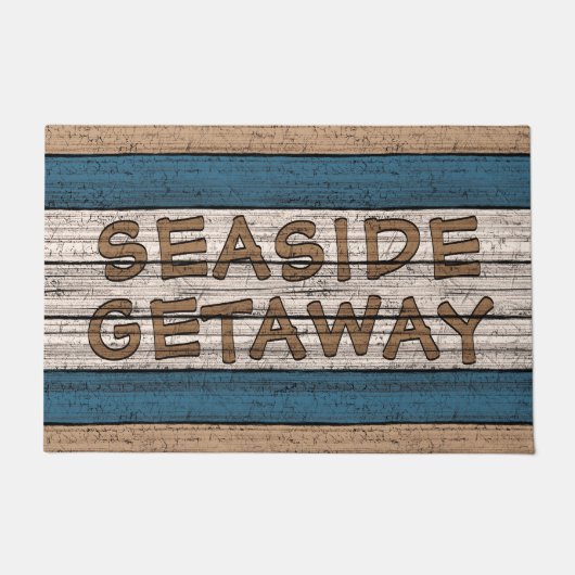Cute Beachy Seaside Summer Quote Art Welcome Deurmat (Voorkant)
