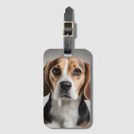 Cute Beagle Bagagelabel