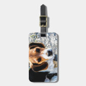 Cute Beagle Bagagelabel (Voorkant verticaal)