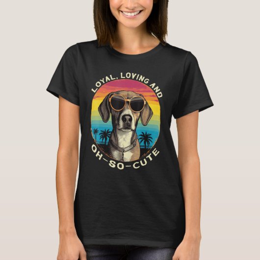Cute Beagle Breed Loyal Loving Dog T-shirt (Voorkant)