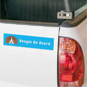 Cute Beagle Bumpersticker (Op Truck)