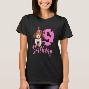 Cute Beagle Dog 1e verjaardag T-shirt