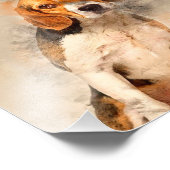 Cute Beagle dog Gift | Beste ontkleuring van diere Foto Afdruk (Hoek)