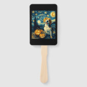 Cute beagle Dog Halloween Jack O Lantern Pumpkin F Handwaaier (Voorkant)