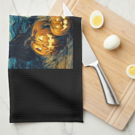 Cute beagle Dog Halloween Jack O Lantern Pumpkin F Theedoek (Quarter Fold)