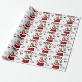 Cute Beagle Dog in kerstcadeau Cadeaupapier (Uitgerold)