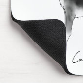 Cute beagle Dog in zwart-wit en op maat Muismat (Hoek)