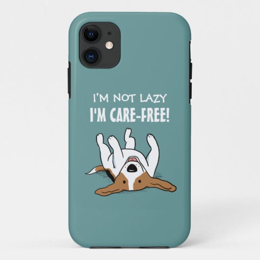 Cute Beagle - Dog met de Tekst van de Douane Case-Mate iPhone Case (Achterkant)