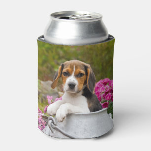 Cute Beagle Dog Puppy in a Milk Churn Funny - Blikjeskoeler