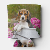 Cute Beagle Dog Puppy in a Milk Churn Funny - Blikjeskoeler (Achterkant)
