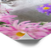 Cute Beagle Dog Puppy in een Melk Churn, een foto  Poster (Hoek)