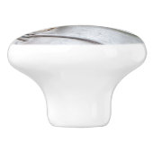 Cute Beagle Dog Puppy in een Melkhuis - Decoratief Keramische Knop (Zijkant)