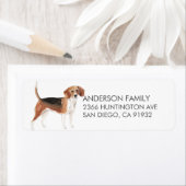 Cute Beagle Dog Return Address Label (Insitu)