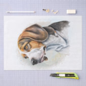 Cute Beagle Dog Waterverf Tissuepapier (Craft)