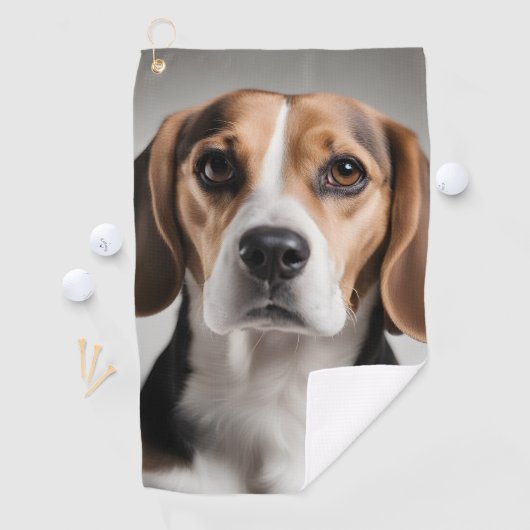 Cute Beagle Golfhanddoek (Insitu)