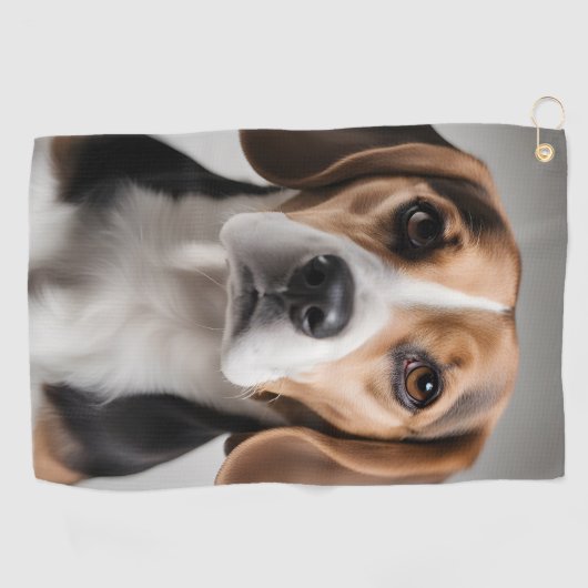 Cute Beagle Golfhanddoek (Horizontaal)