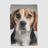 Cute Beagle Golfhanddoek (Voorkant)