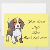 Cute Beagle Hondenras Thunder_Cove (Voorkant / Achterkant)