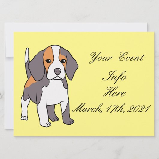 Cute Beagle Hondenras Thunder_Cove (Voorkant)