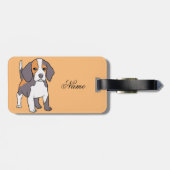 Cute Beagle Hondenras Thunder_Cove Bagagelabel (Achterkant horizontaal)
