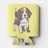 Cute Beagle Hondenras Thunder_Cove Blikjeskoeler (Achterkant)