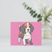 Cute Beagle Hondenras Thunder_Cove Briefkaart (Staand voorkant)