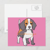 Cute Beagle Hondenras Thunder_Cove Briefkaart (Voorkant / Achterkant)