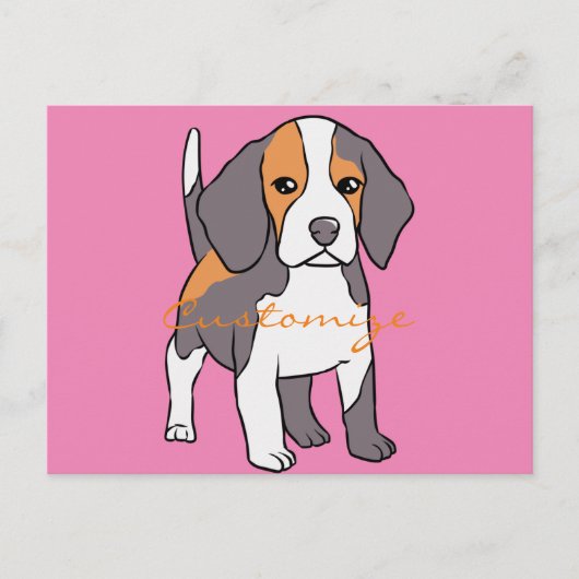 Cute Beagle Hondenras Thunder_Cove Briefkaart (Voorkant)