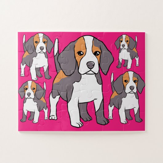 Cute Beagle Hondenras Thunder_Cove Legpuzzel (Horizontaal)