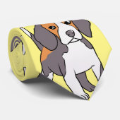 Cute Beagle Hondenras Thunder_Cove Stropdas (Opgerold)