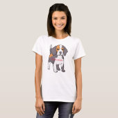 Cute Beagle Hondenras Thunder_Cove T-shirt (Voorkant volledig)