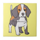 Cute Beagle Hondenras Thunder_Cove Tegeltje (Voorkant)